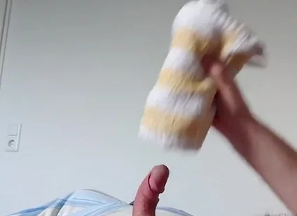 Small Cock Having Fun with the Towel