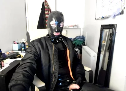 British rubber boy handjob