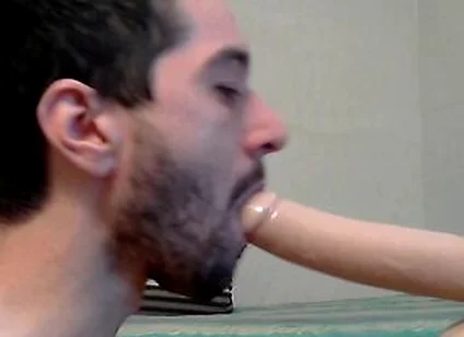 Suck And Fuck Bandit Dildo While In Chastity