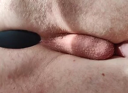 Anal Play With Silicone Butt Plug