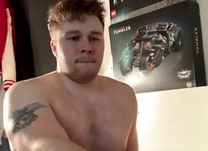 Chubby Boy Takes Massive 10 Dildo