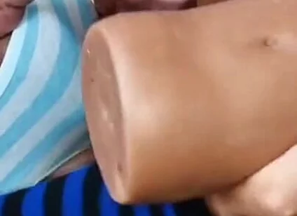 Femboy's Pussy Holes Filled with Cum From Two Huge Cocks