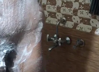 Mayank Taking Shower and Pissing