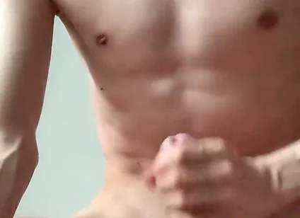 Skinny Twink Cum Whilst Kneeling