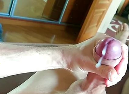 Huge Uncut White Dick Cums Tons Of Cum