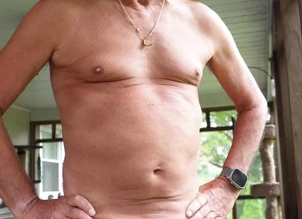 Grandpa on the Porch