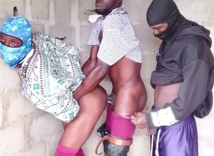 Hot Threesome with Manly Guys