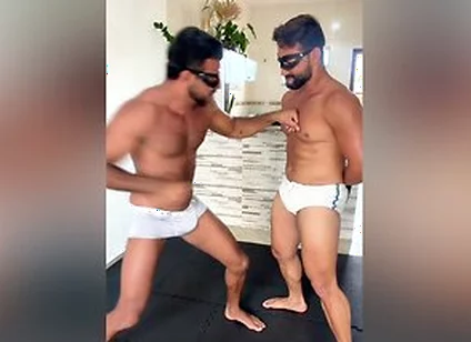Tall Alpha Smashes Core: Intense Deep Gut Punching & Height Difference (extended)