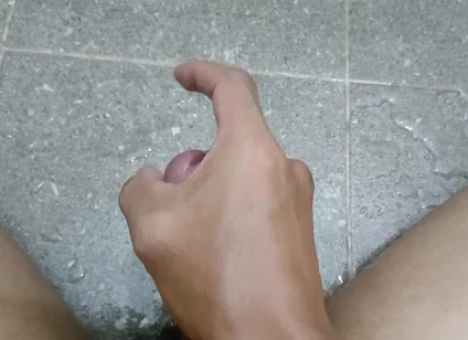 Ind Boy in Bathroom