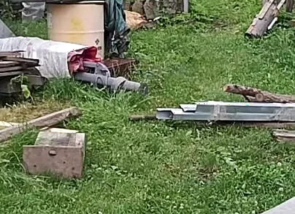Naked in the Garden: Dirty Handjob in the Pool