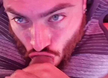 Self Facial On My Truck, Sucking My Own Balls & Cock