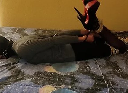 Selfbondage Hogcuffed Vibed N Orgasm Denied