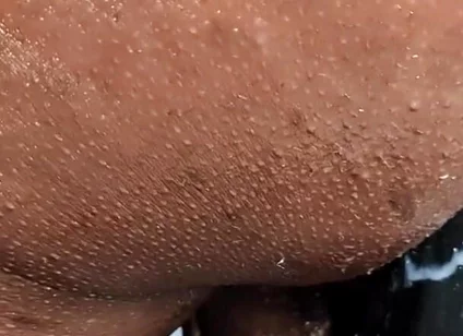 My ass, on the dildo close up