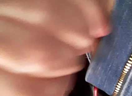 Jerking in New Red & Black Leather Jacket