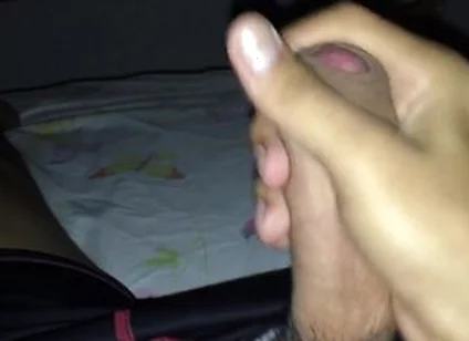 Twink Jerks Off, Cums On His Cock