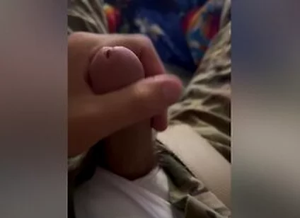 Horny Solider In Tighty Whities And Orange Jockeys Jerks Off While Wearing His Ocp Uniform