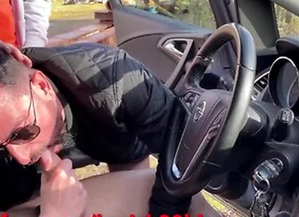 2 Slutty Guys Suck Me Dry In My Truck Rest Stop Blowjob