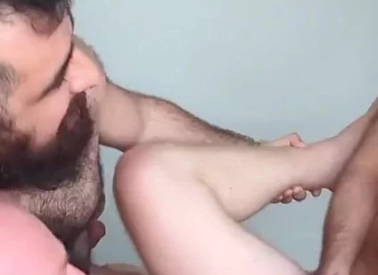 Hairy Man Threeway