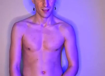 Green-haired Twink Strokes It Standing