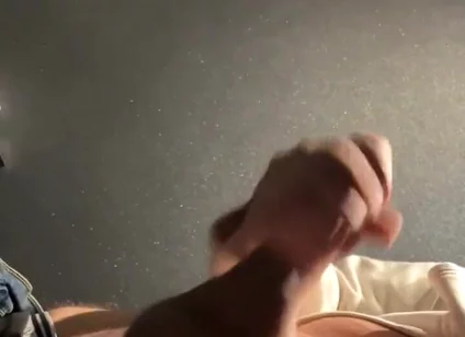 Was so Horny at Work - Had to Go to the Bathroom and Jerk My Cock a Bit