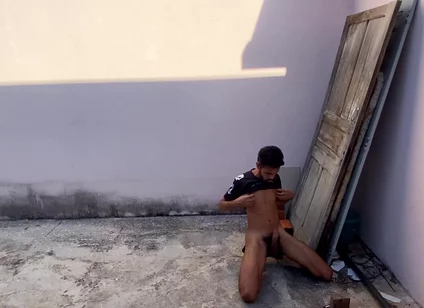 Jacking off in the Street of House