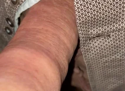 Uncut Cumshot in His Own Foreskin