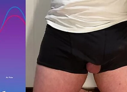 Huge Hands Free Postate Orgasm Cumshot In Underwear