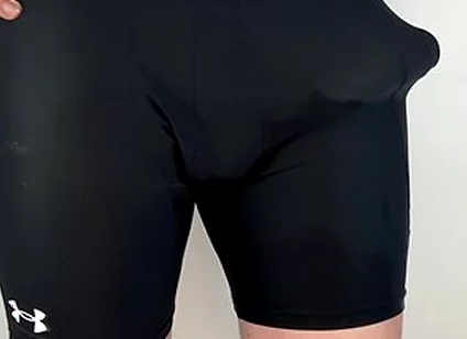 Huge Cock Hands Free Anal Vibrator Cumshot In Tight Pants