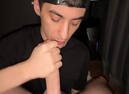 Pov Dick Sucking On Cum On Face