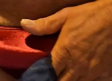Stepdaddy Wearing and Playing with a Few Pairs of My Sexy Satin Panties