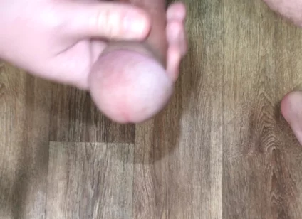 Kneeling Close-up Solo Masturbation at Home