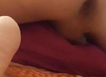 Dry Humping Bed, Smooth Twink Fucks Pillow, Cums in Fleshlight, with Loud Moanings