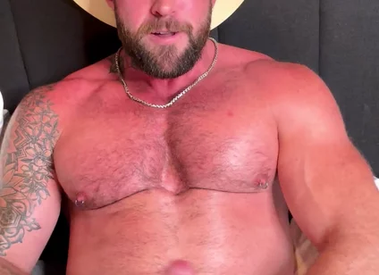 Cowboy Jerks off His Cock