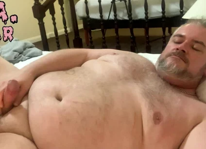 Chubby Stepdaddy blows a big horny load for you