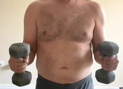 Stretching and lifting weights