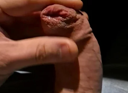 Leaking Precum From My Tight Foreskin