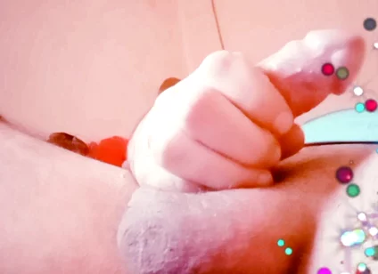 White Man's Ass and Milky Cock