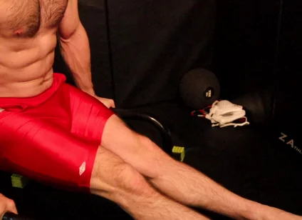 Wrestler Coregasm in Singlet