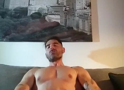 Playing with My Cock Using Both Hads