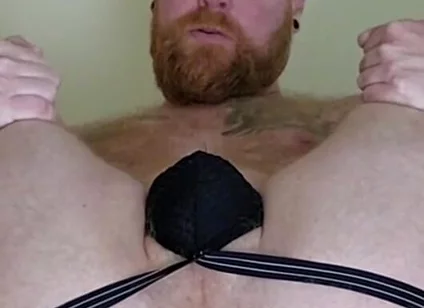 Mid-workout, Needed to Show off My Sweaty Fuck Hole