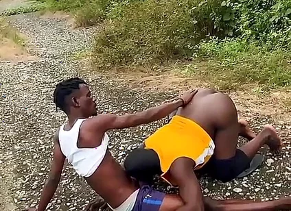 Outdoor Fucking My Chubby Friend