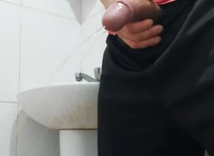 Brazilian Carlos Simões-well-endowed and Hung-peeing and Showing off His Huge, Thick Cock. Part 3.