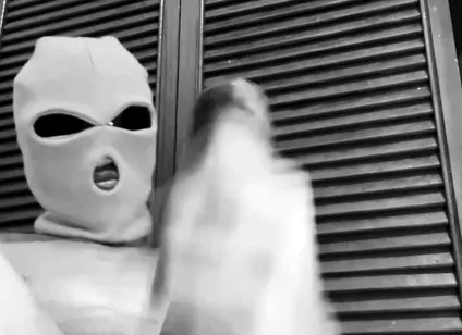 Masked BBC with Glasses and Balaclava Stroking Thick Uncut Black Cock Until Juicy Massive Cumshot Black20one
