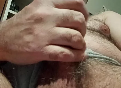 I Cum Like a Pig with Cock and Balls in the Foreground for Adriano My Follower!