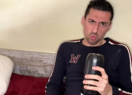 Hot Stepdaddy Showing off Big Cock and Playing with Vibrator