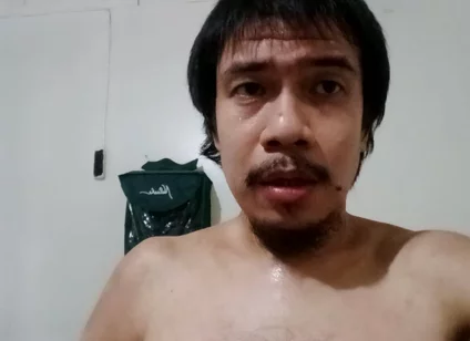 Kneeling Down Masturbation