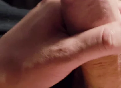 Masturbating My Big Cock Until Cumming. Close-up POV