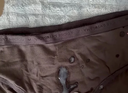 Cum on Wife’s Panties 20