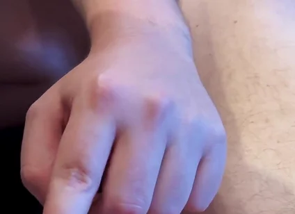 A Friend Plays with My Little Foreskin Cock