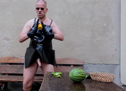 The Horny Rubber Gardener - Crushing Vegetables & Boot Care